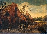Esaias Van de Velde The robbery. oil painting